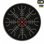 M-Tac нашивка Шлем Ужаса PVC Black/Grey