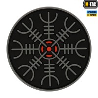 M-Tac нашивка Шлем Ужаса PVC Black/Grey