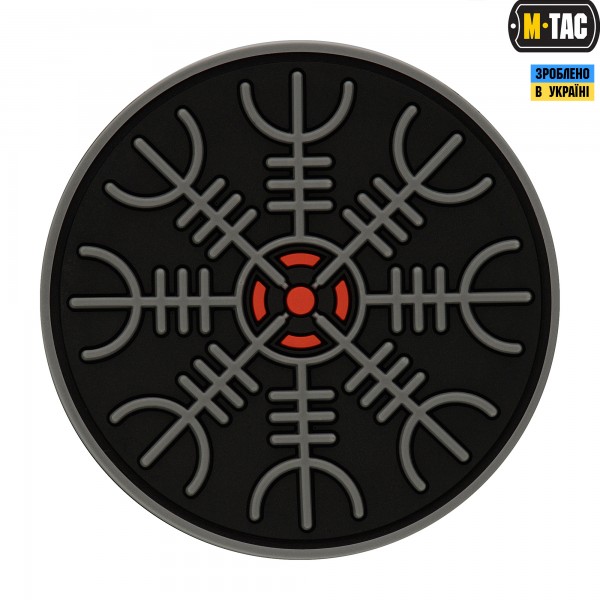 M-Tac нашивка Шлем Ужаса PVC Black/Grey - 51221211