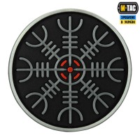 M-Tac нашивка шолом Жаху PVC Black/GID