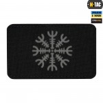 M-Tac нашивка шолом Жаху горизонтальна Laser Cut Black/Grey