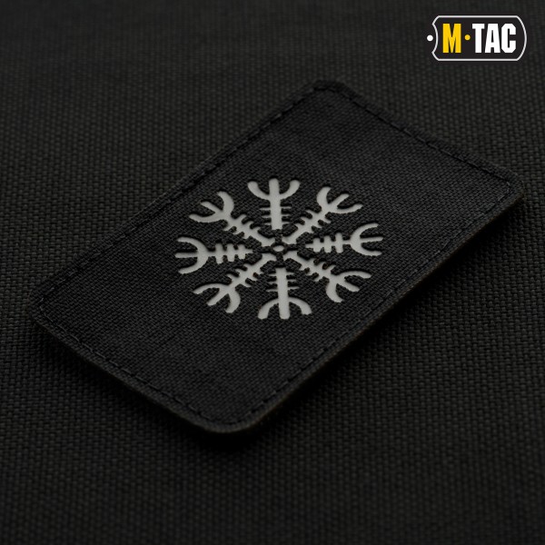 M-Tac нашивка Шлем Ужаса горизонтальная Laser Cut Black/Grey - 51222211