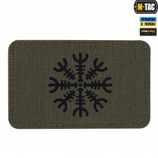 M-Tac нашивка Шлем Ужаса горизонтальная Laser Cut Ranger Green/Black