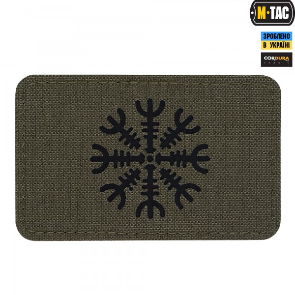 M-Tac нашивка шолом Жаху горизонтальна Laser Cut Ranger Green/Black - 51222232