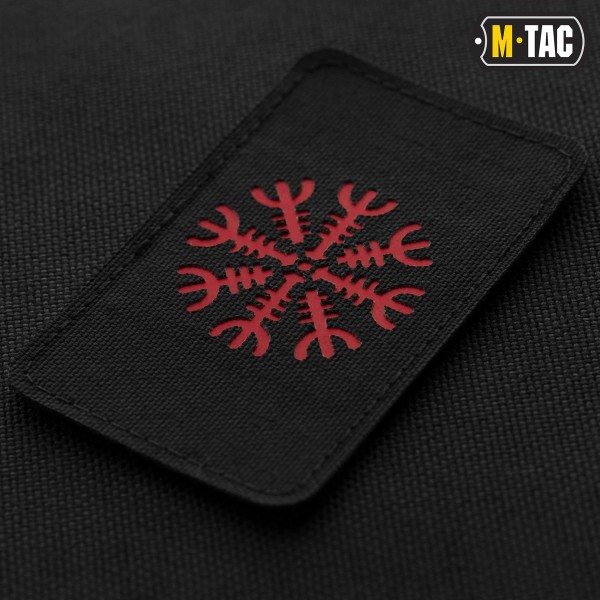 M-Tac нашивка шолом Жаху горизонтальна Laser Cut Black/Red - 51222233 M-Tac нашивка шолом Жаху горизонтальна Laser Cut Black/Red - 51222233