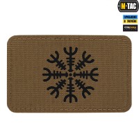 M-Tac нашивка Шлем Ужаса горизонтальная Laser Cut Coyote/Black