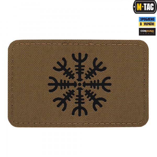M-Tac нашивка шолом Жаху горизонтальна Laser Cut Coyote/Black - 51222502