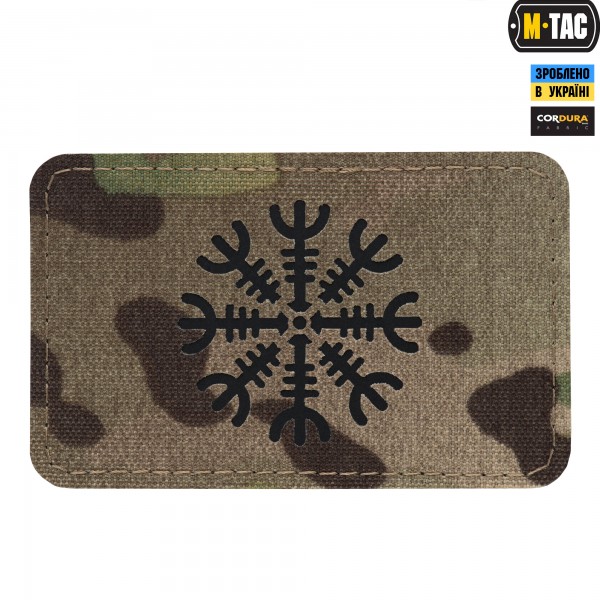 M-Tac нашивка шолом Жаху горизонтальна Laser Cut Multicam/Black - 51222802