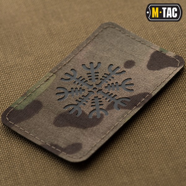 M-Tac нашивка шолом Жаху горизонтальна Laser Cut Multicam/Black - 51222802