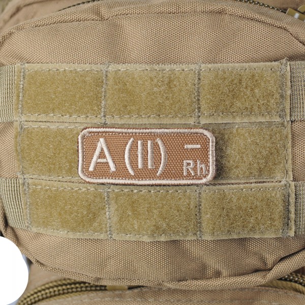 M-Tac нашивка група крові A(II) Rh- хакі - 51226004