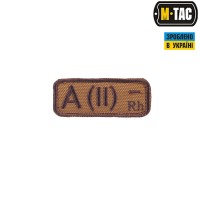 M-Tac нашивка група крові A(II) Rh- койот