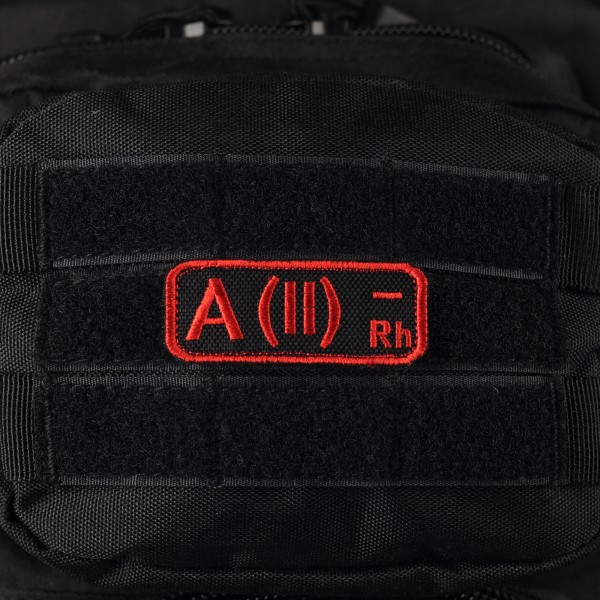 M-Tac нашивка група крові A(II) Rh- чорно-червона - 51226233 M-Tac нашивка група крові A(II) Rh- чорно-червона - 51226233