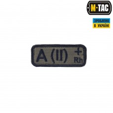 M-Tac нашивка группа крови A(II) Rh+ олива