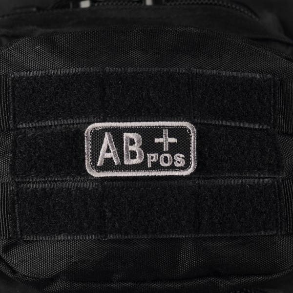 M-Tac нашивка группа крови AB+ Pos черно-серая - 51232211 M-Tac нашивка группа крови AB+ Pos черно-серая - 51232211