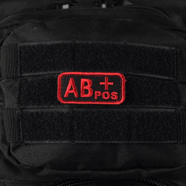 M-Tac нашивка группа крови AB+ Pos черно-красная - 51232233