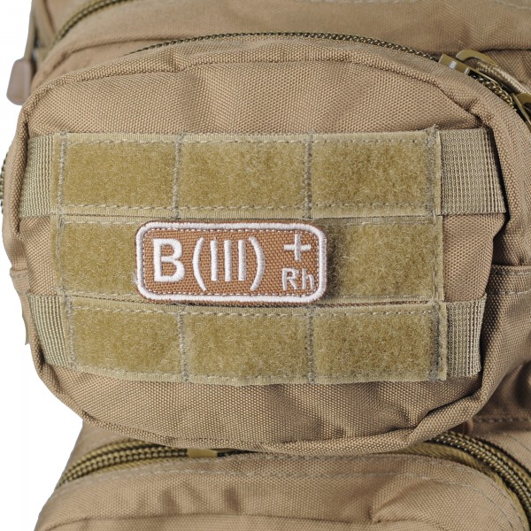 M-Tac нашивка група крові B(III) Rh+ хакі - 51235004