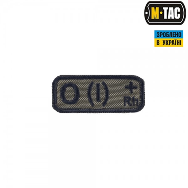 M-Tac нашивка группа крови O(I) Rh+ олива - 51239001