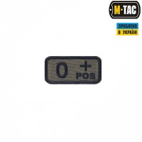 M-Tac нашивка группа крови O+ Pos олива