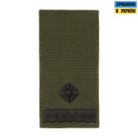 M-Tac погон МО Майор на липучці олива