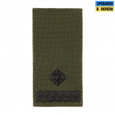 M-Tac погон МО Майор на липучці олива