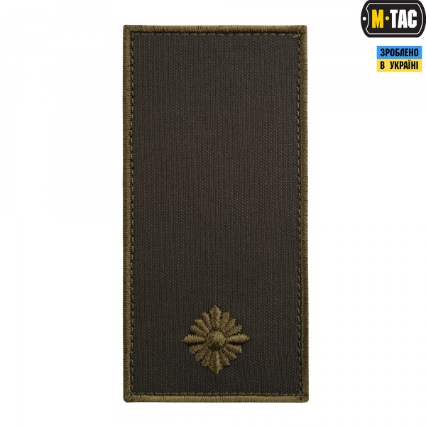 M-Tac погон МО Младший лейтенант на липучке олива - 51280001