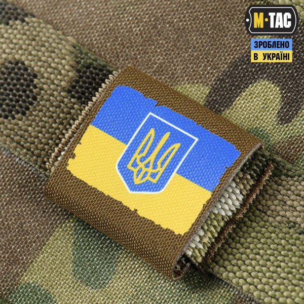 M-Tac MOLLE Patch Прапор України з гербом Full Color/Coyote - 51281005