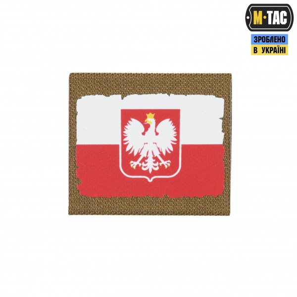 M-Tac MOLLE Patch Прапор Polska White/Red/Coyote - 51281205 M-Tac MOLLE Patch Прапор Polska White/Red/Coyote - 51281205