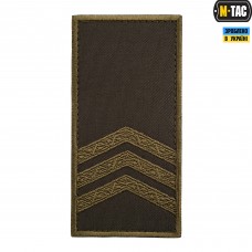 M-Tac погон МО Сержант на липучці олива