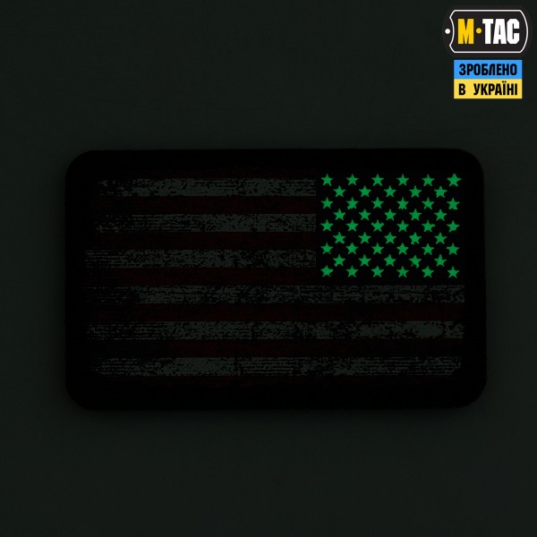 M-Tac нашивка прапор США реверс вінтаж (80х50 мм) Black/GID - 51295299 M-Tac нашивка прапор США реверс вінтаж (80х50 мм) Black/GID - 51295299