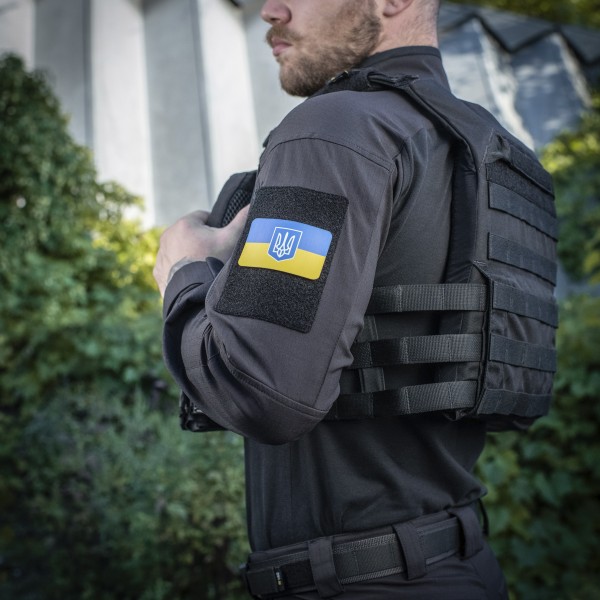 M-Tac нашивка прапор України з гербом (80х50 мм) Full Color/GID - 51303099 M-Tac нашивка прапор України з гербом (80х50 мм) Full Color/GID - 51303099