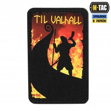 M-Tac нашивка Til Valhall (50х80 мм) Black