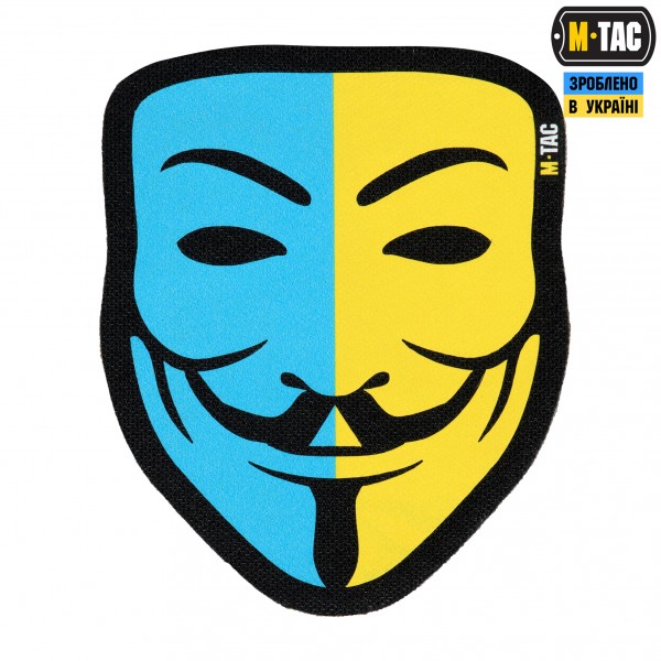 M-Tac нашивка Anonymous Black/Yellow/Blue - 51313002