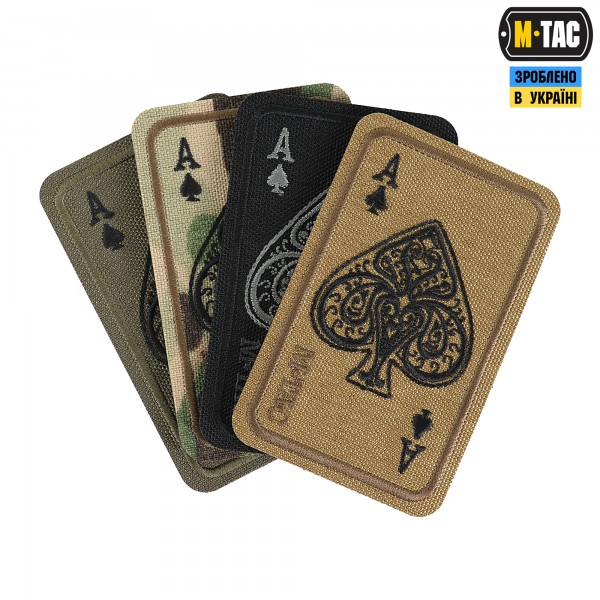 M-Tac нашивка Ace of Spades (вишивка) Coyote - 51324005 M-Tac нашивка Ace of Spades (вишивка) Coyote - 51324005