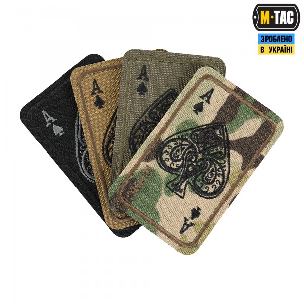 M-Tac нашивка Ace of Spades (вишивка) Multicam - 51324008 M-Tac нашивка Ace of Spades (вишивка) Multicam - 51324008