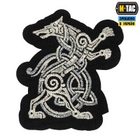 M-Tac нашивка Wolf (вишивка) Black