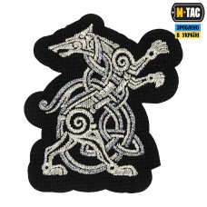 M-Tac нашивка Wolf (вишивка) Black
