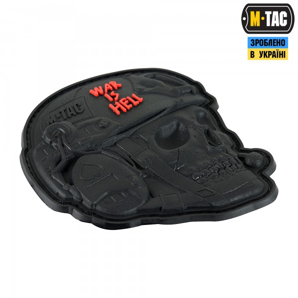 M-Tac нашивка War is Hell 3D PVC Black - 51328002 M-Tac нашивка War is Hell 3D PVC Black - 51328002