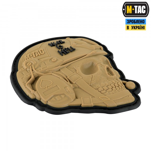 M-Tac нашивка War is Hell 3D PVC Coyote - 51328005