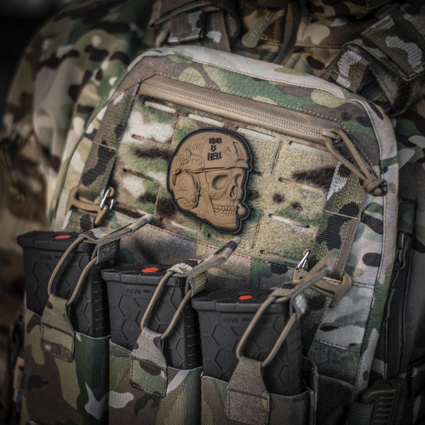 M-Tac нашивка War is Hell 3D PVC Coyote - 51328005