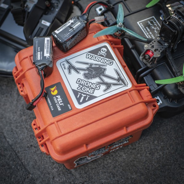 M-Tac наклейка Drones Zone світловідбиваюча Large Black - 51329002-L