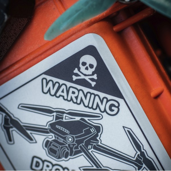 M-Tac наклейка Drones Zone світловідбиваюча Large Black - 51329002-L