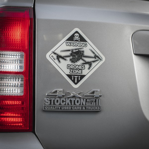 M-Tac наклейка Drones Zone світловідбиваюча Large Black - 51329002-L