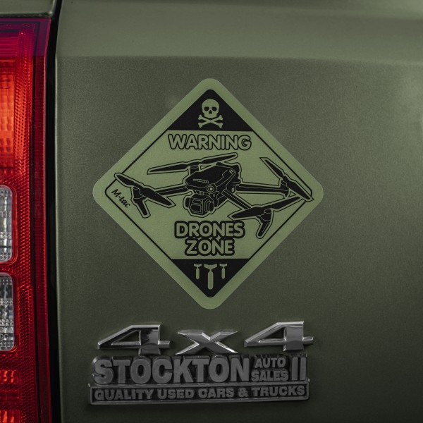 M-Tac наклейка Drones Zone Large Ranger Green - 51329023-L