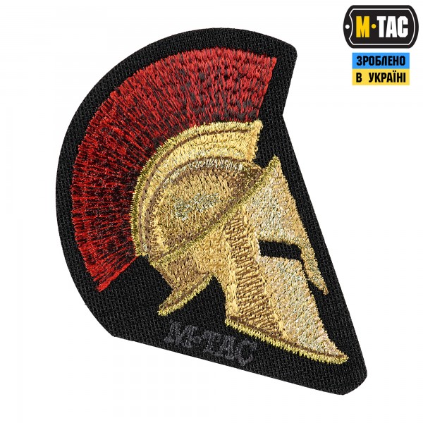 M-Tac нашивка Spartan Helmet (вышивка) Black - 51333000