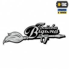 M-Tac наклейка Бойова Відьма Broom Large светоотражающая Black