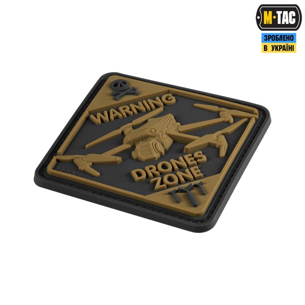 M-Tac нашивка Drones Zone PVC Black/Coyote - 51346025