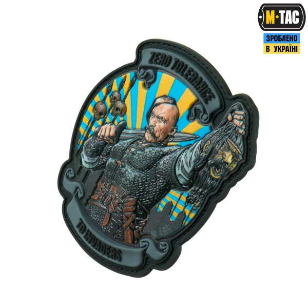 M-Tac нашивка Zero Tolerance PVC Grey - 51348042
