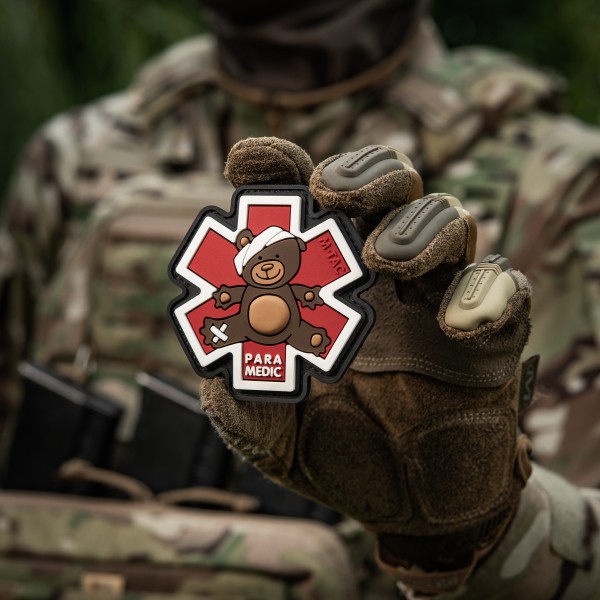 M-Tac нашивка Paramedic Медвідь (PVC) Bronze/Black - 51348341