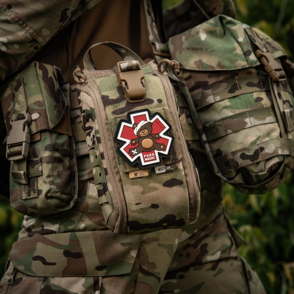 M-Tac нашивка Paramedic Медвідь (PVC) Bronze/Black - 51348341