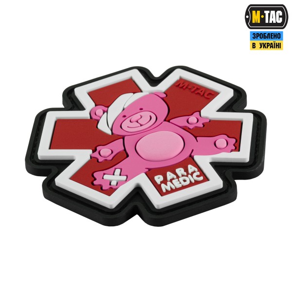 M-Tac нашивка Paramedic Медвідь (PVC) Pink/Black - 51348343